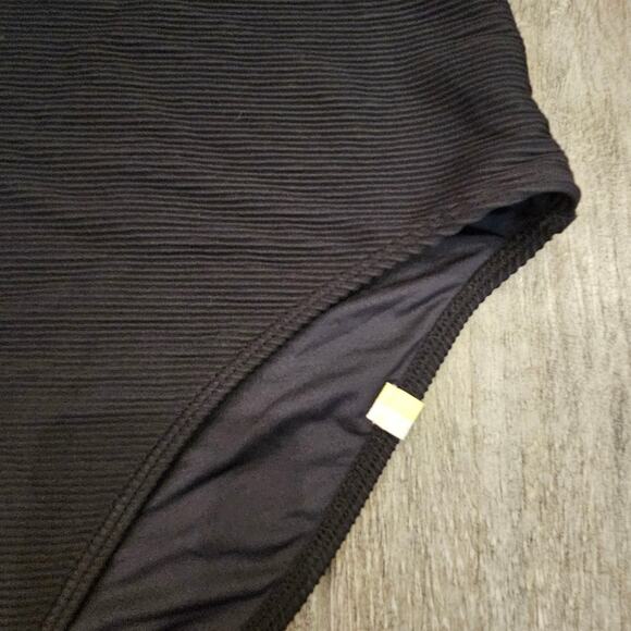 Summersalt The RippleRib Square Neck One-Piece Swimsuit Women’s 10 NEW Black - Picture 5 of 13